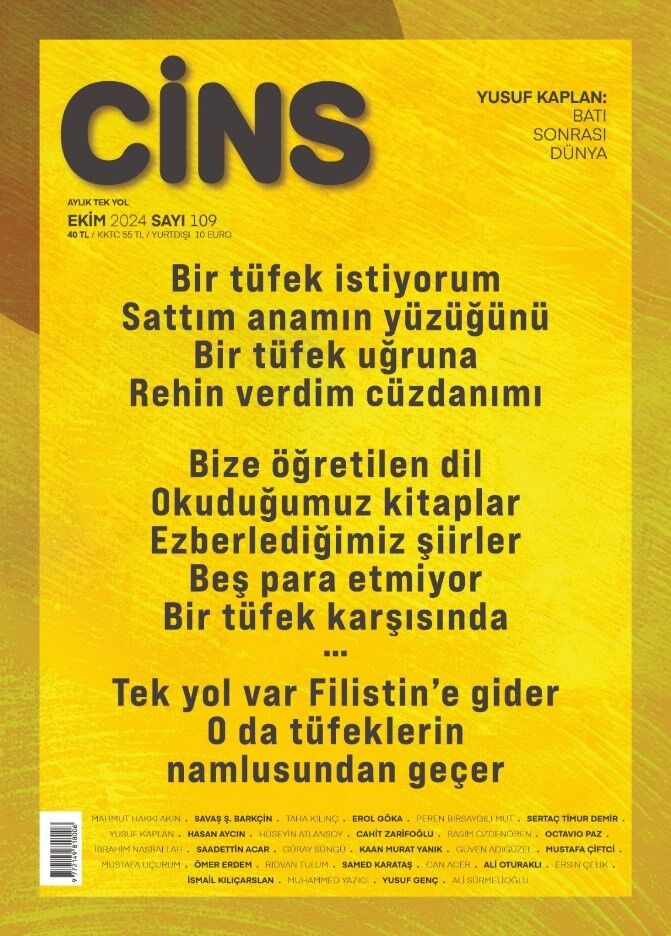 Cins - Ekim 2024 Sayı / 109