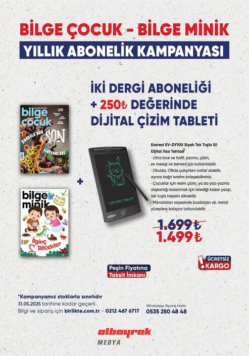 Ketebe Dergi - Dijital Çizim Tableti + 2 Adet Dergi Aboneliği